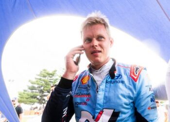 Ott Tänak Kreeka MM-rali finišis, Foto: Jaanus Ree / Red Bull Content Pool