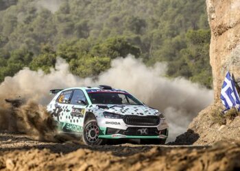 Robert Virves ja Jakko Viilo Kreeka MM-ralli 2025, Foto: André Lavadinho andre@at-world.com