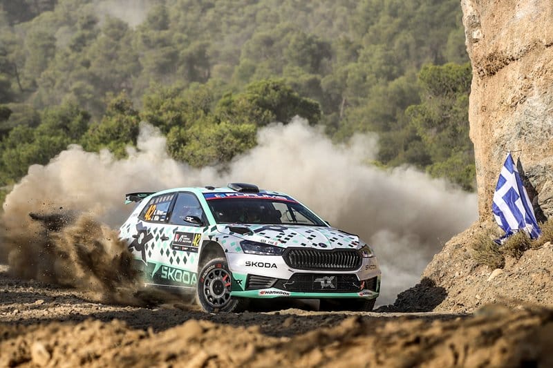 Robert Virves ja Jakko Viilo Kreeka MM-ralli 2025, Foto: André Lavadinho andre@at-world.com