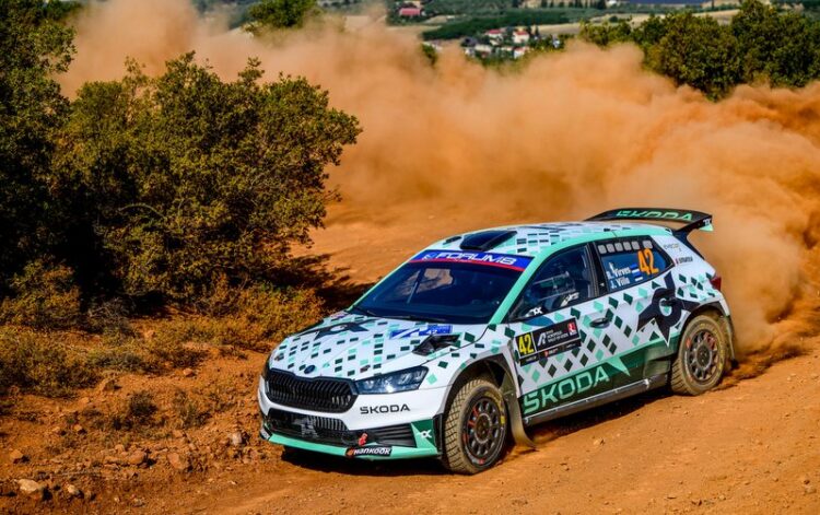 Robert Virves ja Jakko Viilo Kreeka MM-ralli 2025, Foto: André Lavadinho andre@at-world.com