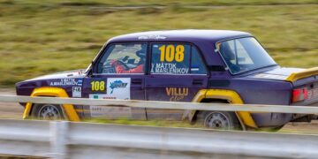 Villu Mättik / Arvo Maslenikov Saaremaa rallil 2020. Foto: Pille Russi