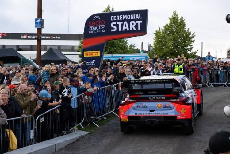 Ott Tanak ja Martin Jarveoja Soome rallil 2024, Foto: Dufour Fabien / Hyundai Motorsport GmbH