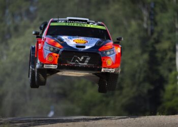 Ott Tänak ja Martin Järveoja Rally Estonia 2025, Foto: Austral /Hyundai Motorsport GmbH