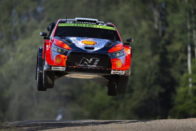 Ott Tänak ja Martin Järveoja Rally Estonia 2025, Foto: Austral /Hyundai Motorsport GmbH