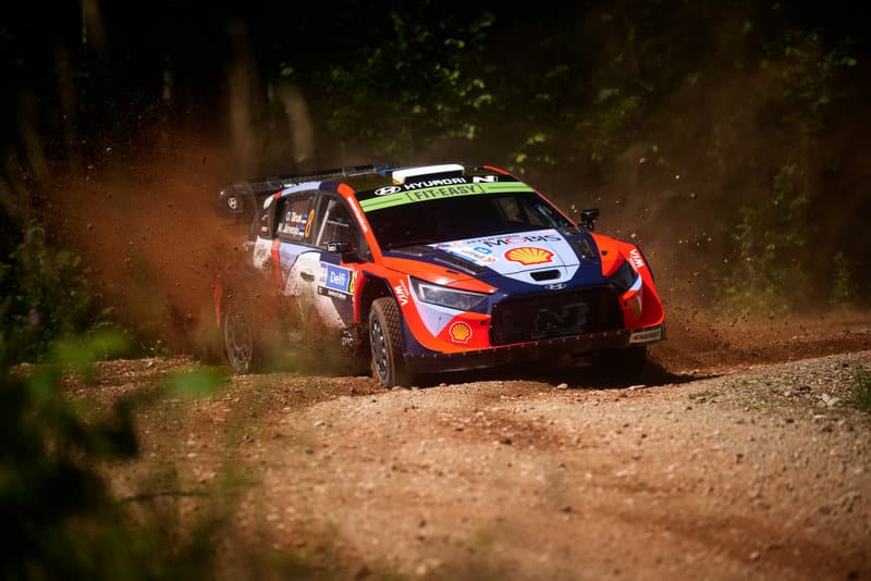 Ott Tänak ja Martin Järveoja Rally Estonia 2025, Foto: Romain Thuillier / Hyundai Motorsport GmbH
