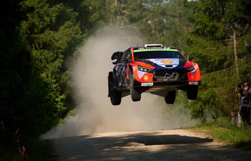 Ott Tänak ja Martin Järveoja Rally Estonia 2025, Foto: Romain Thuillier / Hyundai Motorsport GmbH