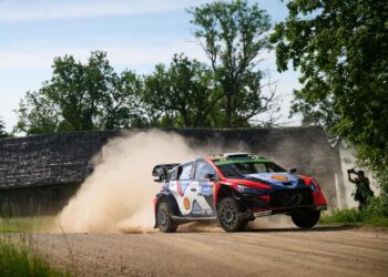 Ott Tänak ja Martin Järveoja, Rally Estonia 2025, Foto: Romain Thuillier / Hyundai Motorsport GmbH