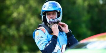 Martin Järveoja heategevusliku kiivriga Rally Estonial