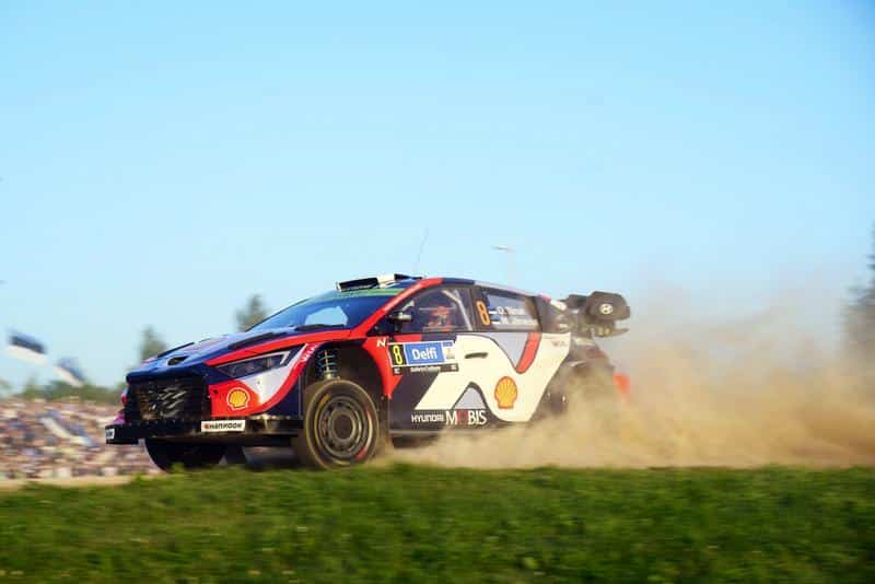 Ott Tänak ja Martin Järveoja Rally Estonia 2025, Foto: Vincent Thuillier / Hyundai Motorsport GmbH