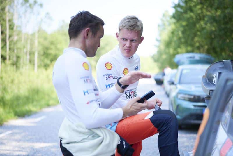 Ott Tänak ja Martin Järveoja, Rally Estonia 2025, Foto: Vincent Thuillier / Hyundai Motorsport GmbH
