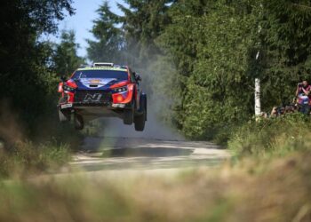 Ott Tänak ja Martin Järveoja, Rally Estonia 2025, Foto: Vincent Thuillier / Hyundai Motorsport GmbH