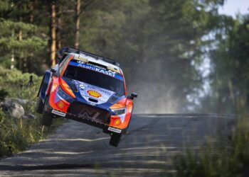 Ott Tänak ja Martin Järveoja Soome MM-rallil 2025, Foto: Austral / Hyundai Motorsport GmbH