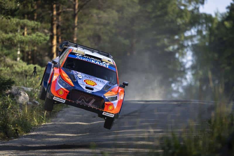 Ott Tänak ja Martin Järveoja Soome MM-rallil 2025, Foto: Austral / Hyundai Motorsport GmbH