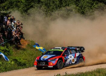 Ott Tänak ja Martin Järveoja Rally Estonia testikatsel, Foto: Marleen Maask / Ralli.ee