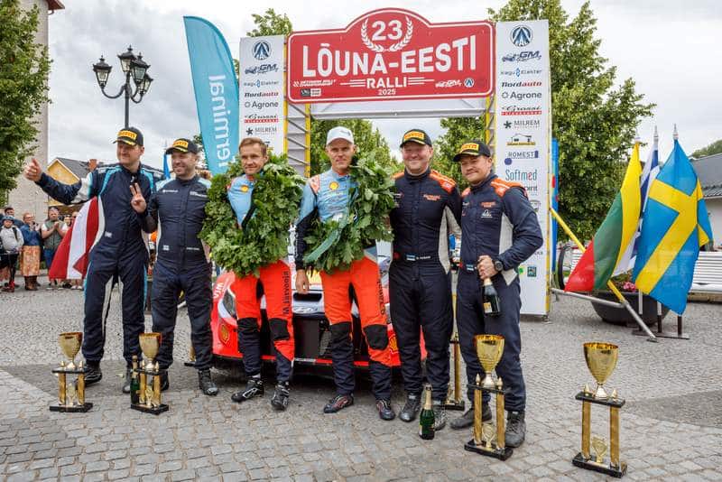 Lõuna-Eesti ralli 2025 Top 3, FOto: Pille Russi