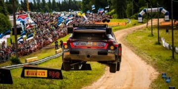 Ott Tänak ja Martin Järveoja Rally Estonia 2022, Foto: Jaanus Ree / Red Bull Content Pool