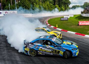 Kevin Pesur, Drift Masters European Championship Riga, 2023. Foto: Predrag Vuckovic / Red Bull Content Pool