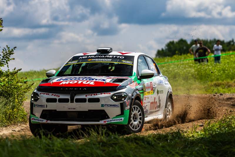 Jaspar Vaher Lancia Rally4 autoga Poola ERC etapil, Foto: @World / Red Bull Content Pool 