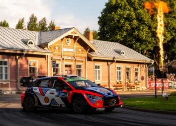 Ott Tänak ja Martin Järveoja Rally Estonia 2025, Foto: Jaanus Ree / Red Bull Content Pool