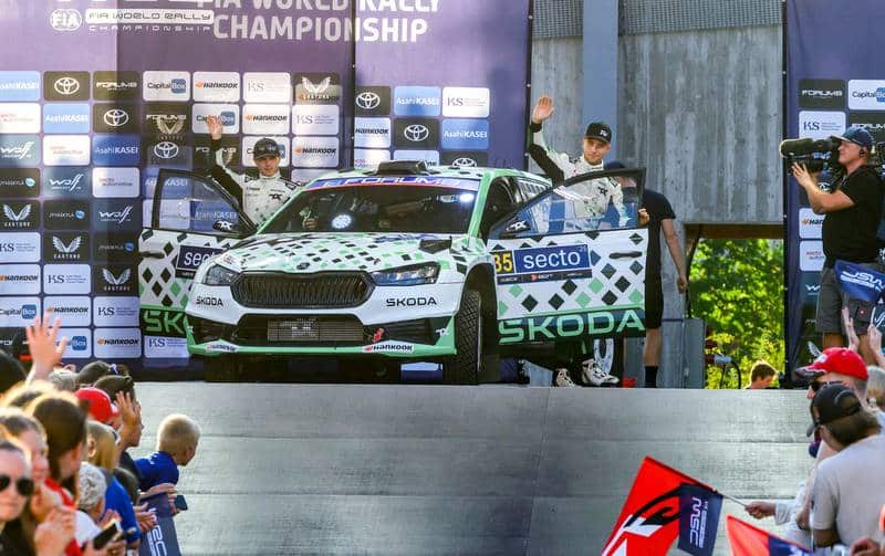 Robert Virves ja Jakko Viilo Soome MM-rallil 2025, Foto: André Lavadinho andre@at-world.com