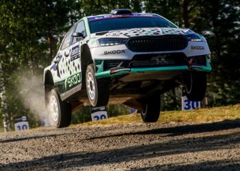 Robert Virves ja Jakko Viilo Soome MM-rallil 2025, Foto: André Lavadinho andre@at-world.com