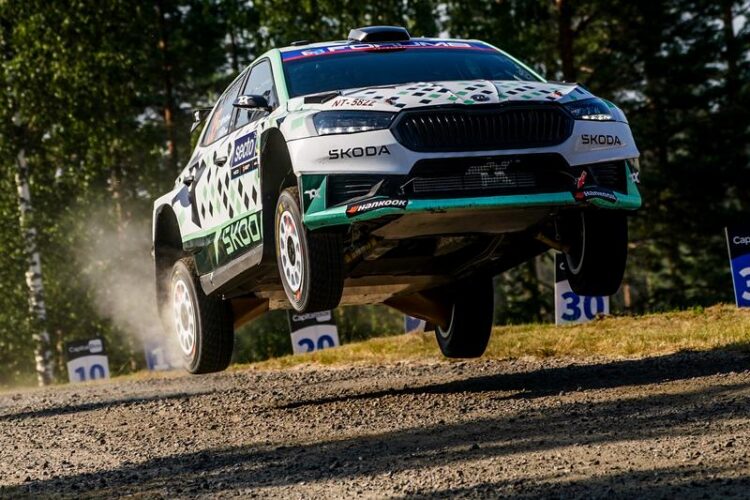 Robert Virves ja Jakko Viilo Soome MM-rallil 2025, Foto: André Lavadinho andre@at-world.com