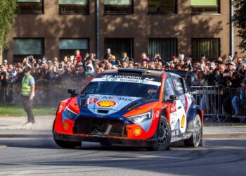 Ott Tänak / Martin Järveoja linnakatsel. Foto: Pille Russi