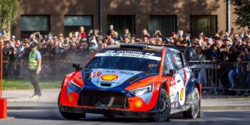 Ott Tänak / Martin Järveoja linnakatsel. Foto: Pille Russi