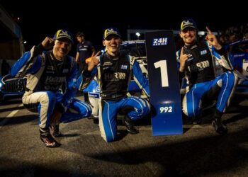 Martin Rump saavutas koos tiimikaaslastega klassivõidu. Foto: Mühlner Motorsport