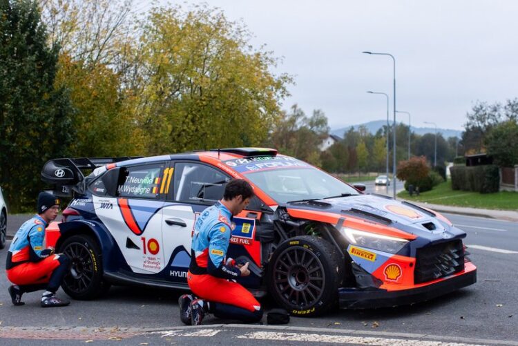 Thierry Neuville ja Martijn Wydaeghe, Kesk-Euroopa rallil 2024, Foto: Dufour Fabien / Hyundai Motorsport GmbH