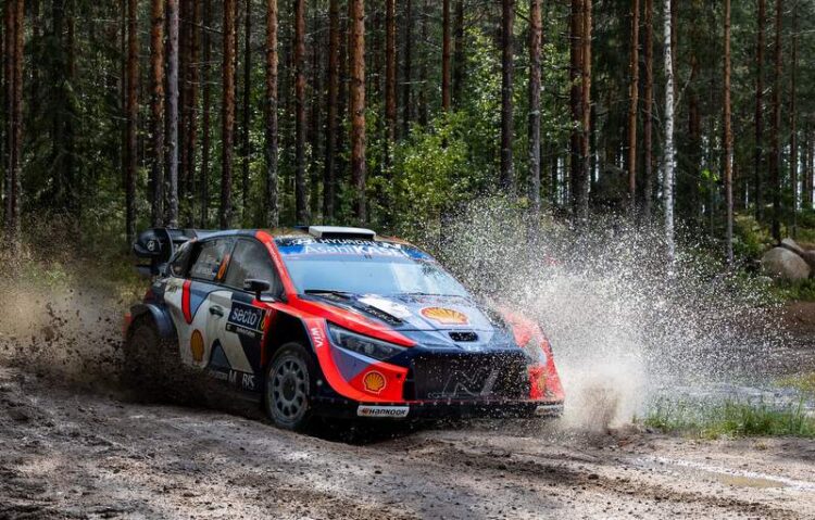 Ott Tänak ja Martin Järveoja Soome MM-ralli 2025, Foto: Dufour Fabien / Hyundai Motorsport GmbH