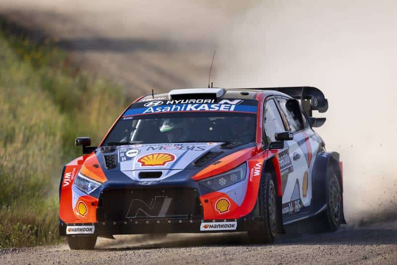 Ott Tänak ja Martin Järveoja Soome MM-ralli 2025, Foto: Austral / Hyundai Motorsport GmbH