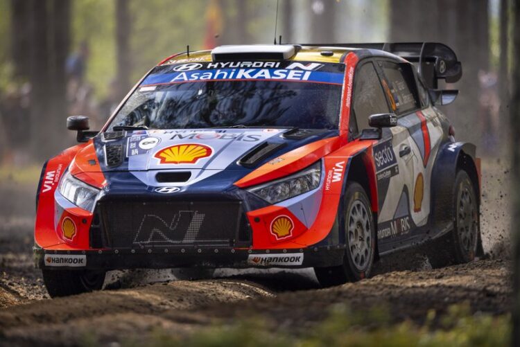 Ott Tänak ja Martin Järveoja Soome MM-ralli 2025, Foto: Austral / Hyundai Motorsport GmbH