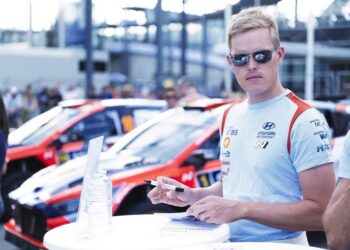 Ott Tänak Soome MM-rallil 2025, Foto: Vincent Thuillier / Hyundai Motorsport GmbH