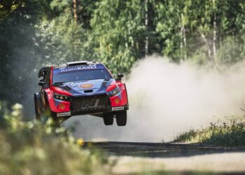 Ott Tänak ja Martin Järveoja Soome MM-ralli 2025, Foto: Vincent Thuillier / Hyundai Motorsport GmbH