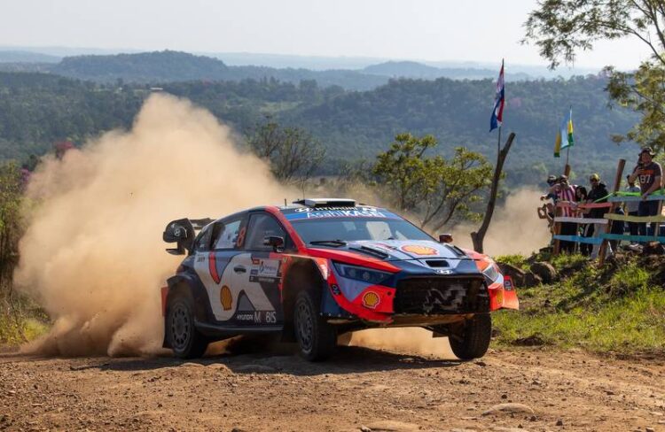 Ott Tänak ja Martin Järveoja Paraguay MM-ralli 2025, Foto: Dufour Fabien / Hyundai Motorsport GmbH