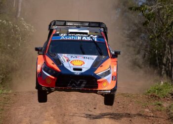 Ott Tänak ja Martin Järveoja Paraguay MM-ralli 2025, Foto: Dufour Fabien / Hyundai Motorsport GmbH