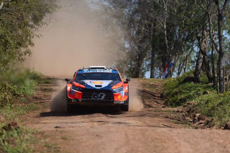 Ott Tänak ja Martin Järveoja Paraguay MM-ralli 2025, Foto: Dufour Fabien / Hyundai Motorsport GmbH