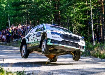 Robert Virves ja Jakko Viilo Soome MM-rallil 2025, Foto: André Lavadinho andre@at-world.com