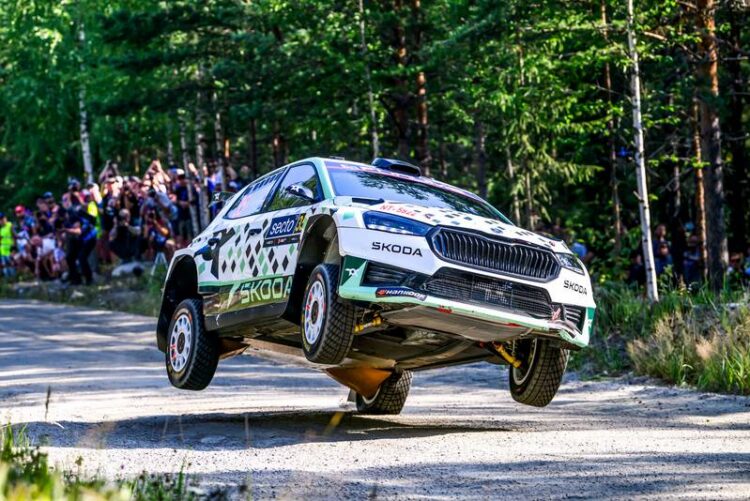 Robert Virves ja Jakko Viilo Soome MM-rallil 2025, Foto: André Lavadinho andre@at-world.com