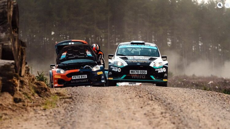 Romet Jürgenson ja Siim Oja Voly Grampian Forest Rallil, Foto: British Rally Championship