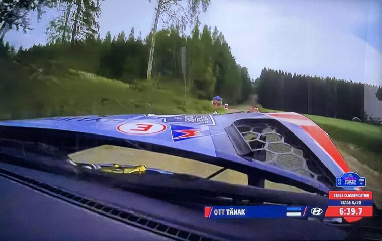 Tänaku auto sisekaamera, Kuvatõmmis Rally.tv