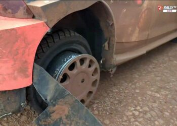 Ott Tänaku auto katse lõpus