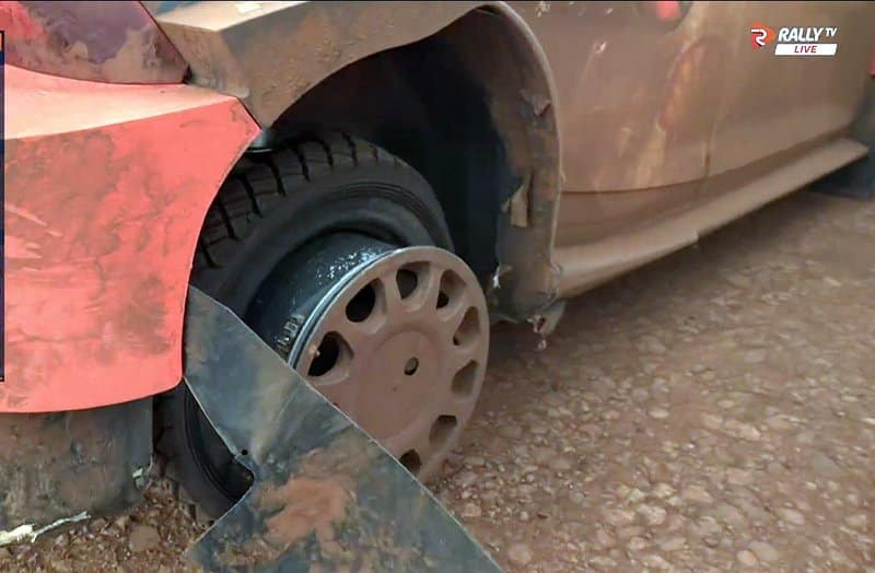 Ott Tänaku auto katse lõpus