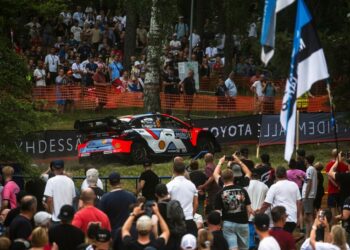Ott Tänak ja Martin Järveoja Soome MM-rallil 2025, Foto: Jaanus Ree / Red Bull Content Pool