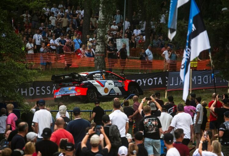 Ott Tänak ja Martin Järveoja Soome MM-rallil 2025, Foto: Jaanus Ree / Red Bull Content Pool