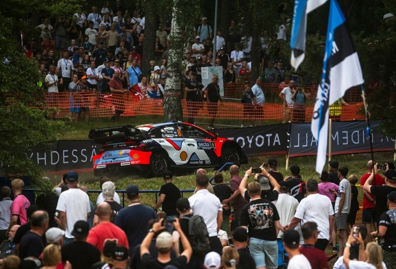Ott Tänak ja Martin Järveoja Soome MM-rallil 2025, Foto: Jaanus Ree / Red Bull Content Pool