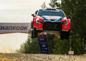 Ott Tänak ja Martin Järveoja Soome MM-ralli 2025, Foto: Jaanus Ree / Red Bull Content Pool