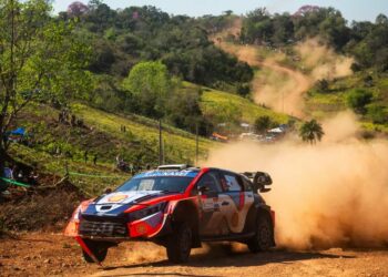 Ott Tänak ja Martin Järveoja Paraguay MM-ralli 2025, Foto: Jaanus Ree / Red Bull Content Pool