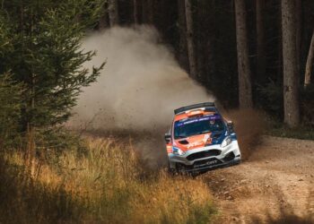 Romet Jürgenson / Siim Oja lõpetasid viienda kohaga. Foto: Alex Stefan / Motorsport UK